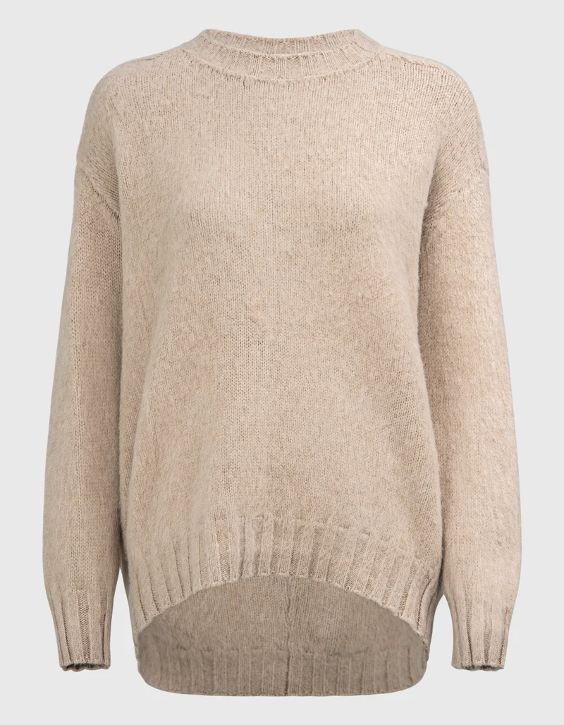 Merino-Kaschmir-Pullover im Oversize-Look