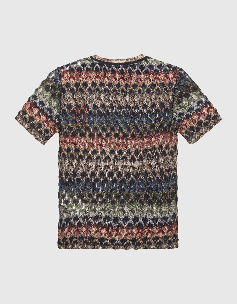 T-Shirt Oblique mit Effektgarn
