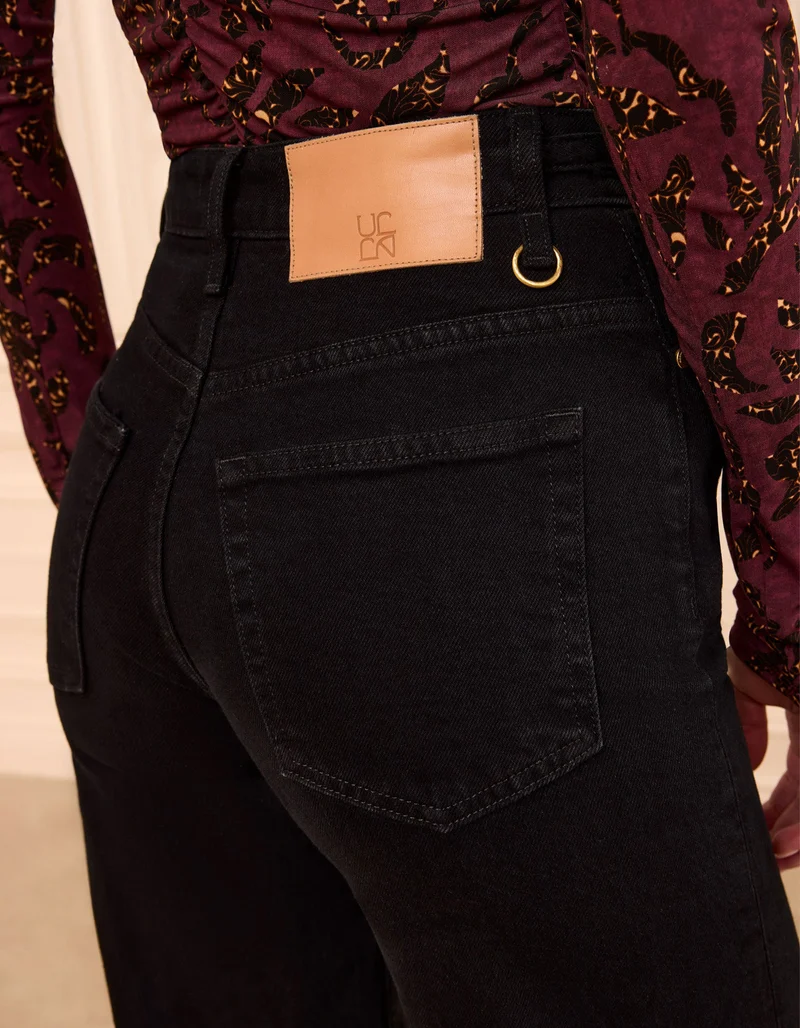 Wide-Leg Jeans The Stretch mit Metall-Details