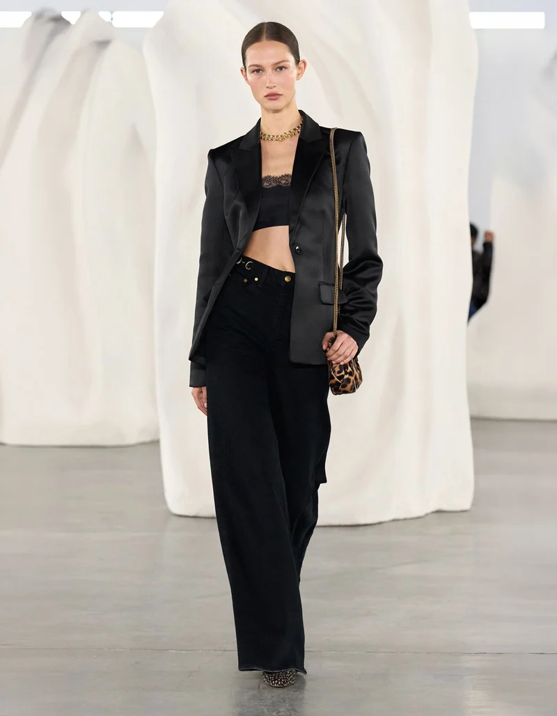 Wide-Leg Jeans The Stretch mit Metall-Details