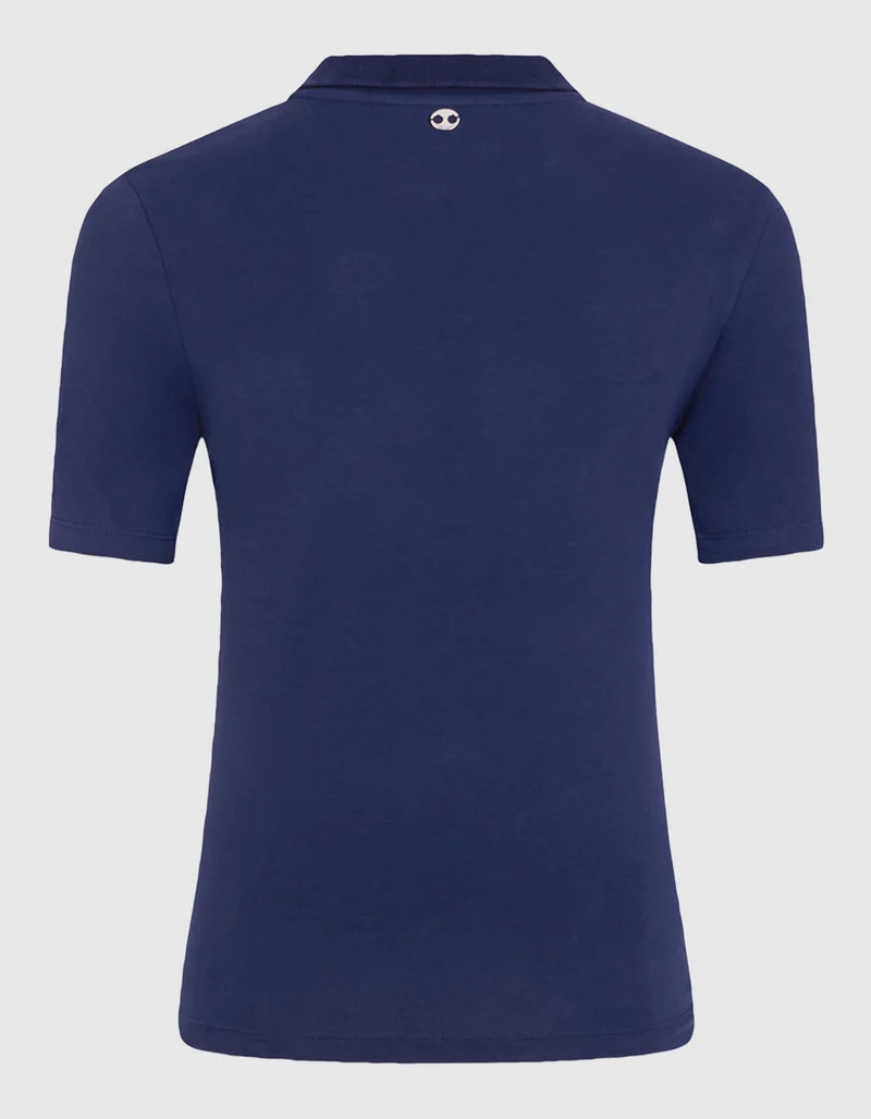 Cropped Polo-Shirt mit Ringdetail