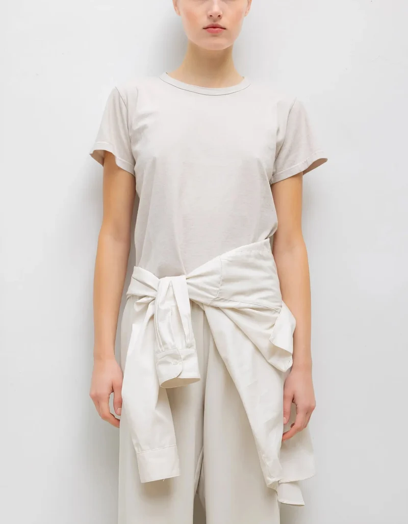 Baumwoll-T-Shirt Margo mit V-Ausschnitt