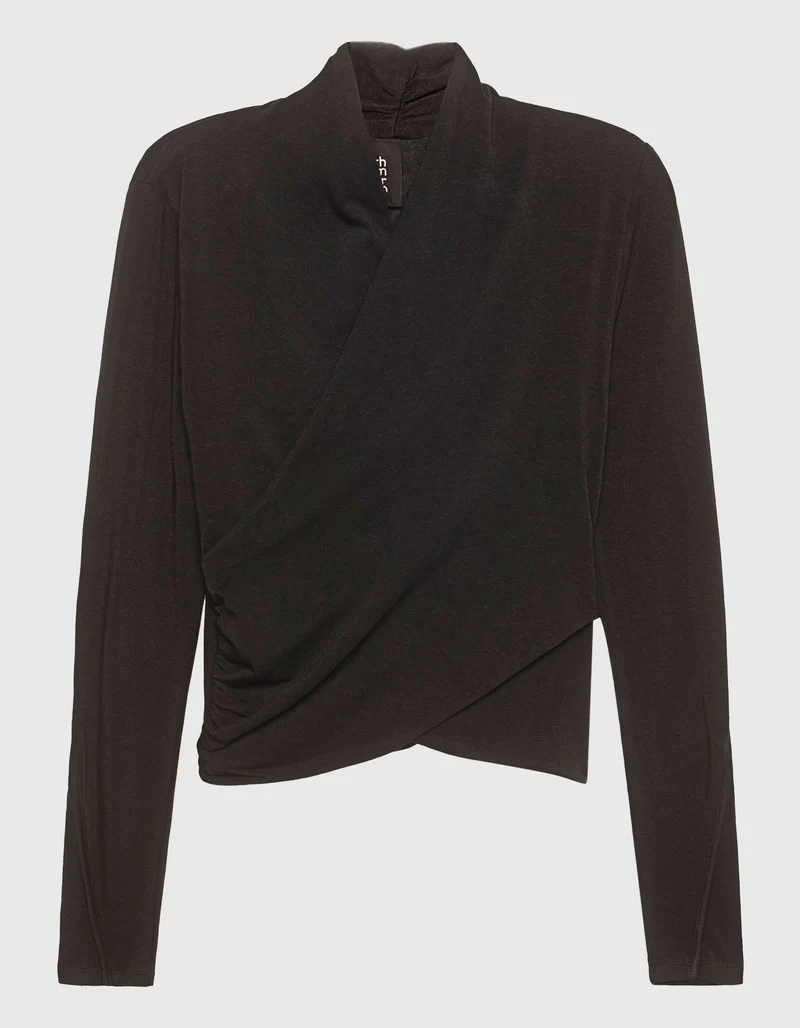 Longsleeve im Wickel-Design