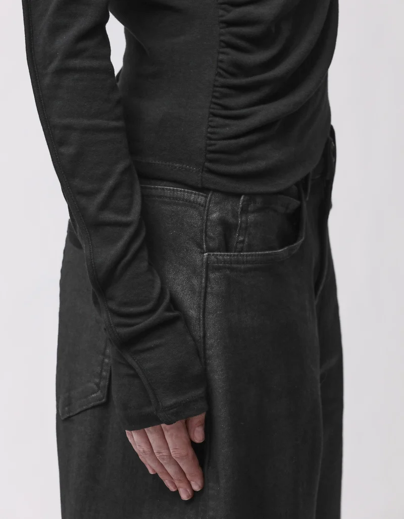 Longsleeve im Wickel-Design