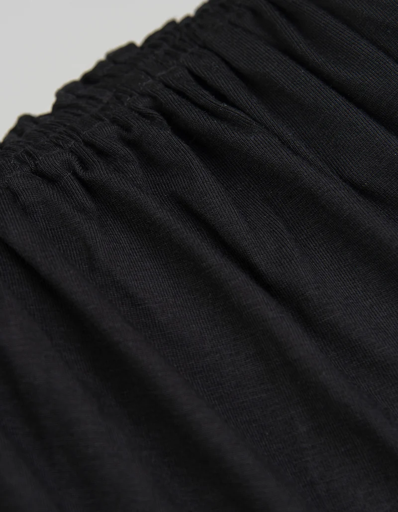 One-Shoulder-Longsleeve mit Raffungen