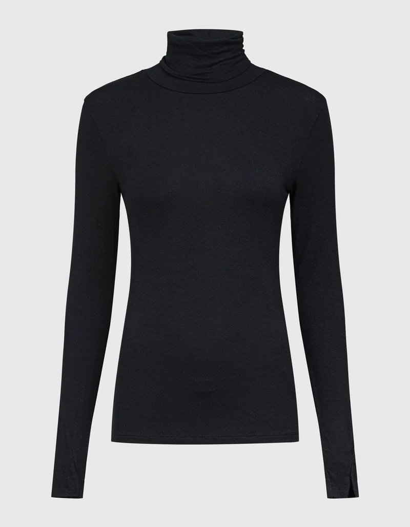 Rollkragen-Longsleeve