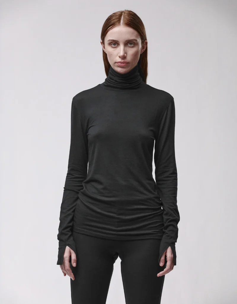Rollkragen-Longsleeve