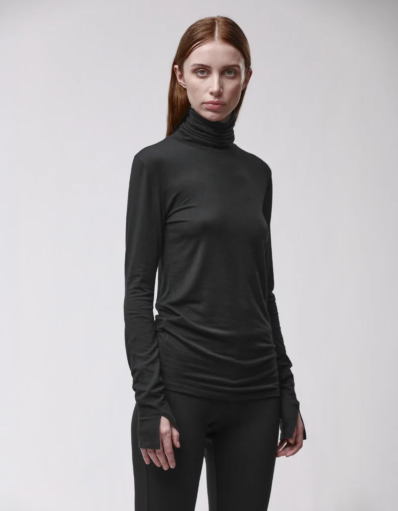 Rollkragen-Longsleeve