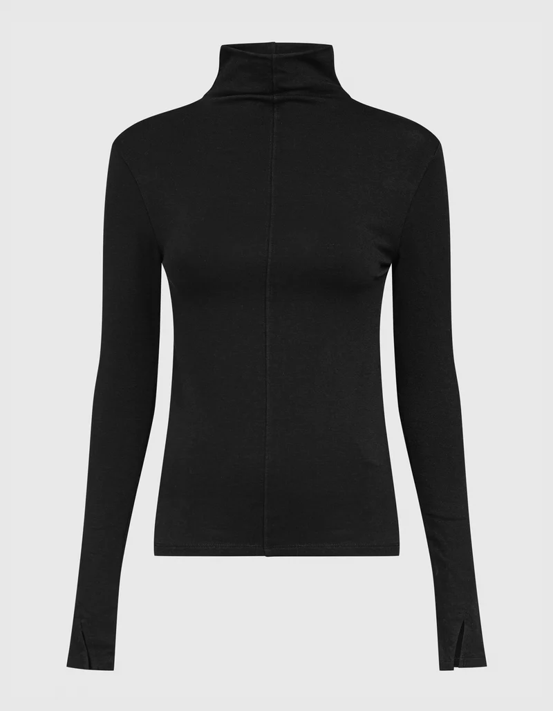 Rollkragen-Longsleeve