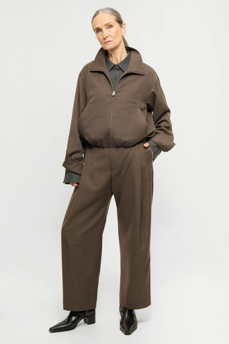 Elvine Damen Hose Admira TactileWeave in Braun Meliert