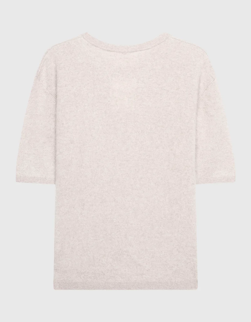 Fuzzy Kaschmir-Kurzarm-Pullover Maren