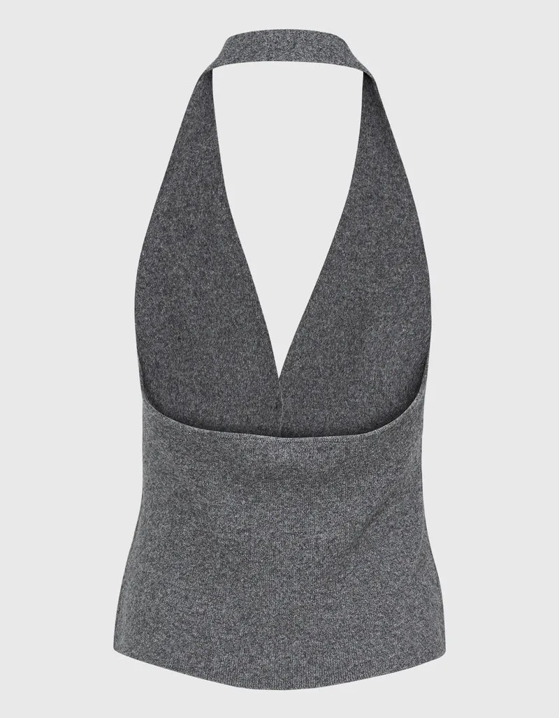 Kaschmir-Neckholder-Top Immy