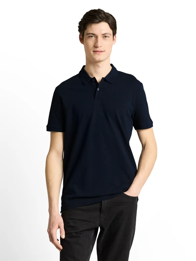 basic polo, sky captain blue