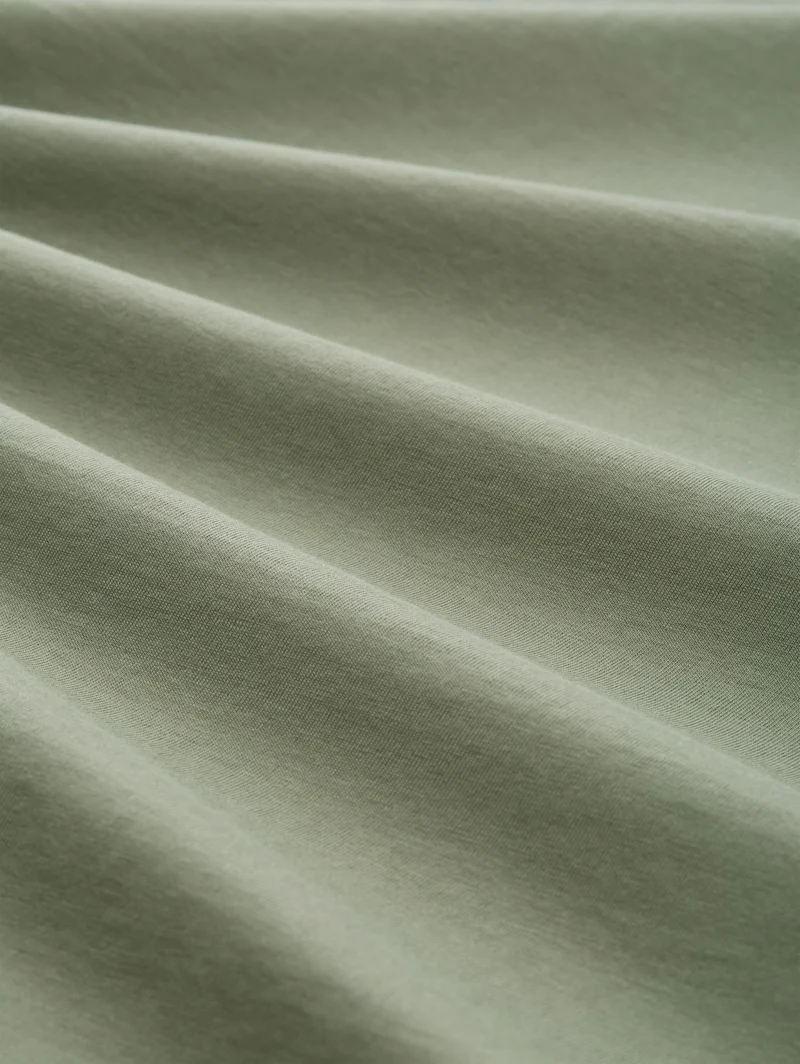 rounded hem printed t-shirt, Sea Spray