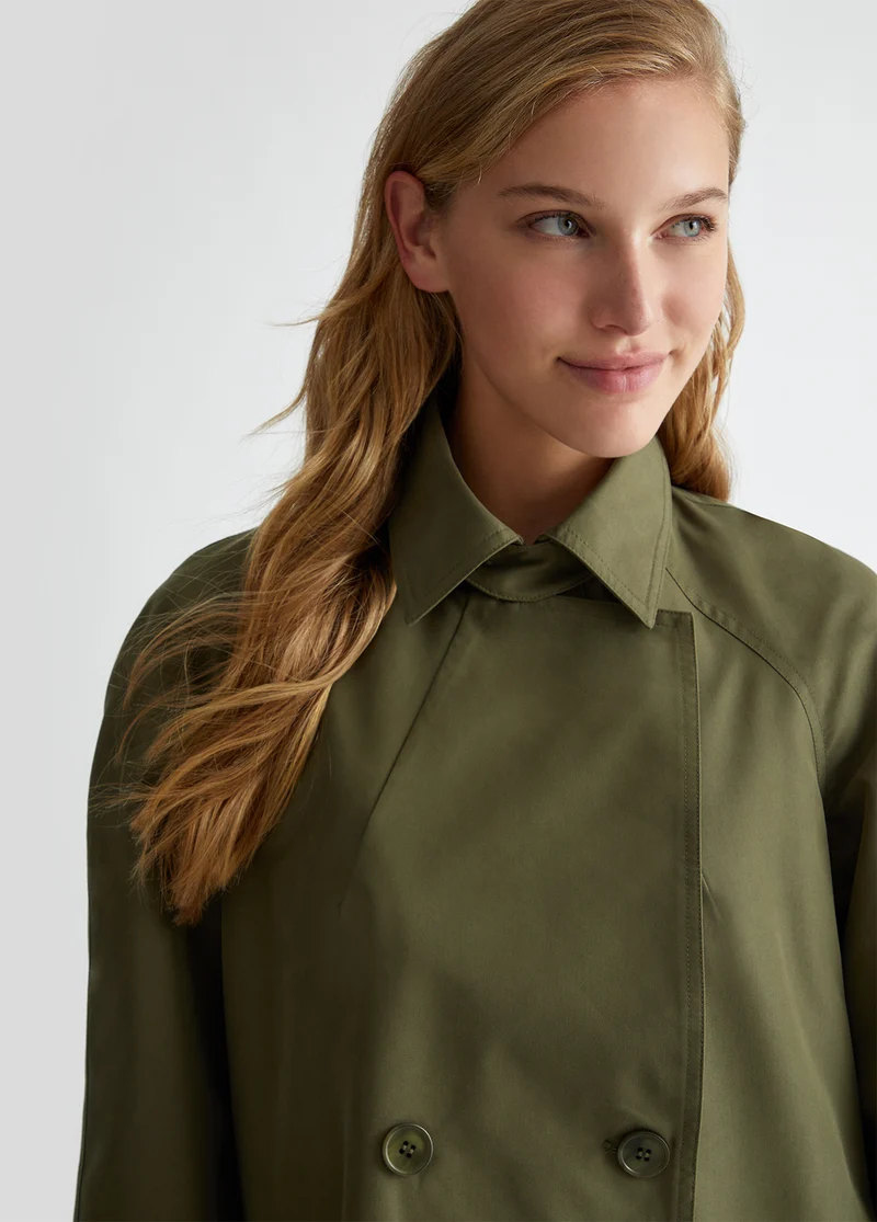 Gabardine trench coat