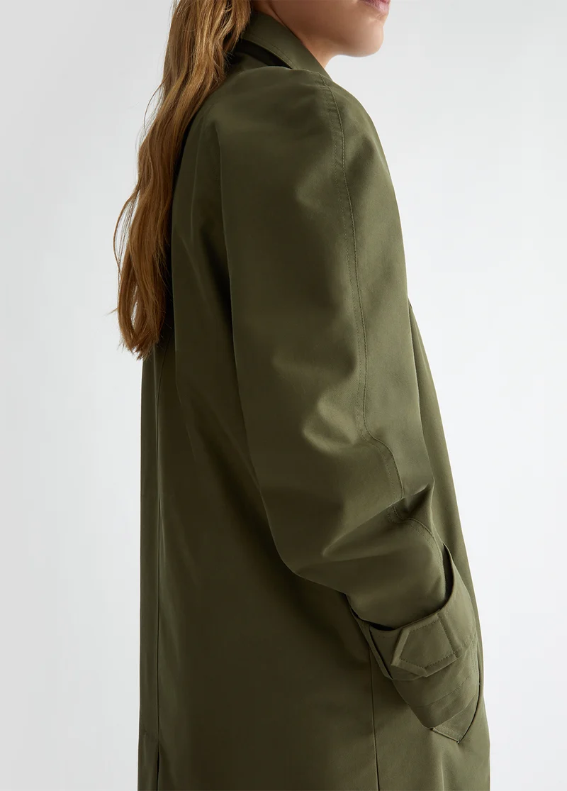 Gabardine trench coat