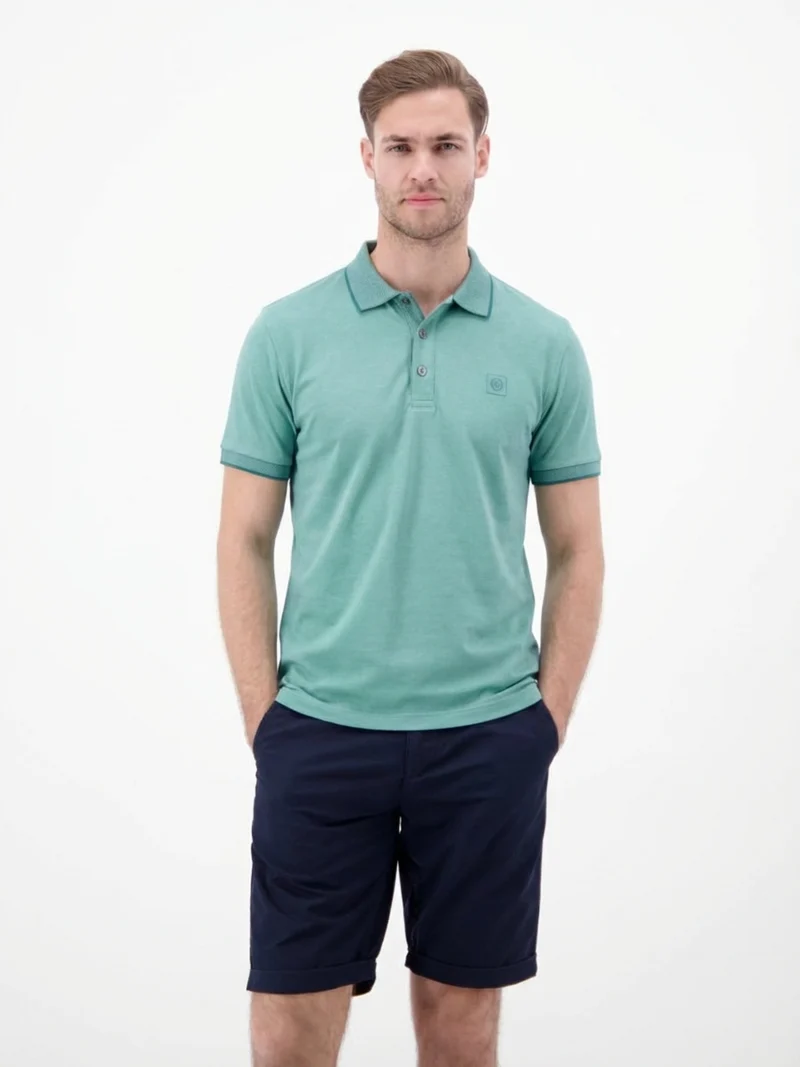 POLO 1/2 ARM, SOFT TEAL