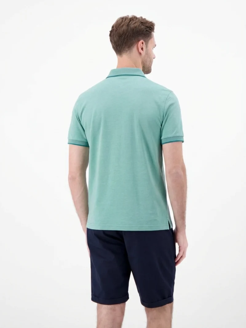 POLO 1/2 ARM, SOFT TEAL
