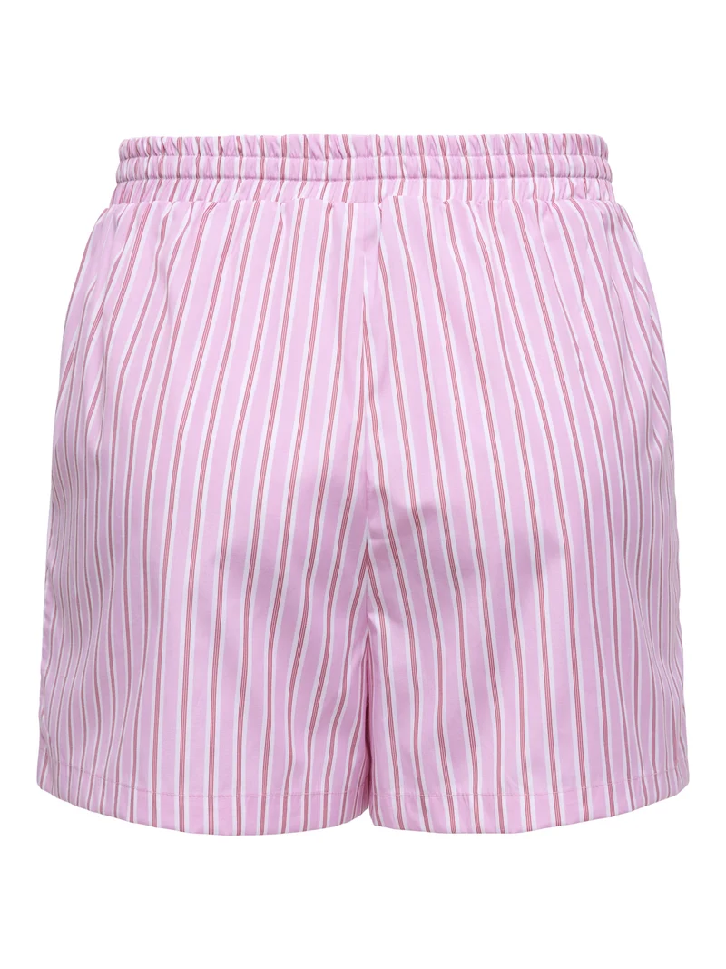 ONLLORIS STRIPED SHORTS WVN, Lilac Sachet/Spiced Apple