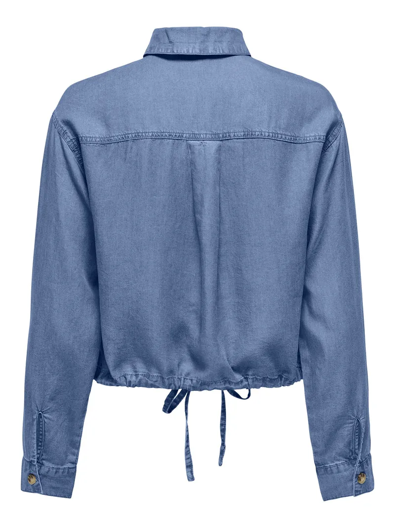 ONLCHARIS LIFE LS JACKET WVN CC, Medium Blue Denim