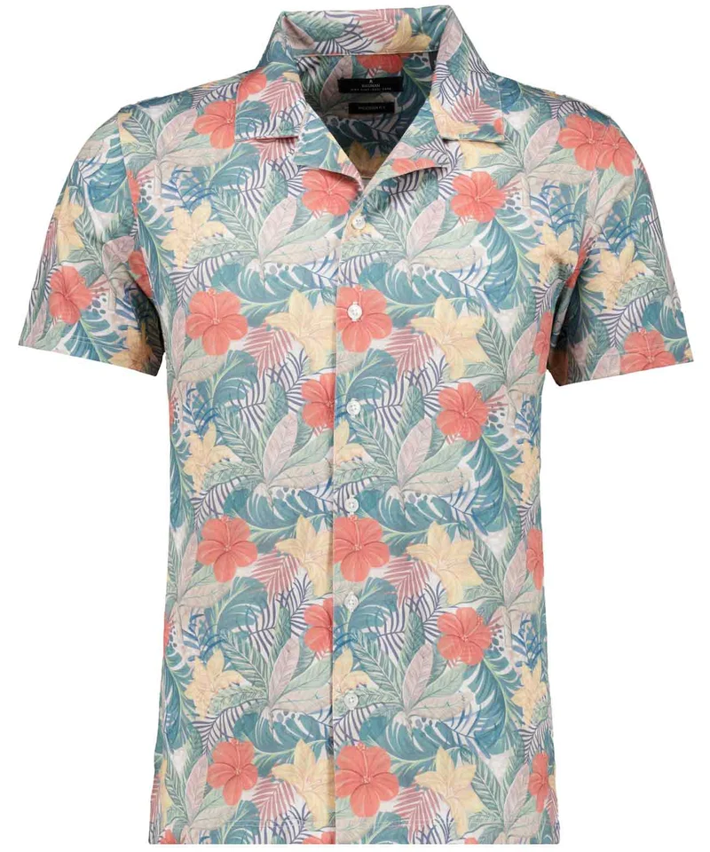 Resort collar, multi print, FLOWERS