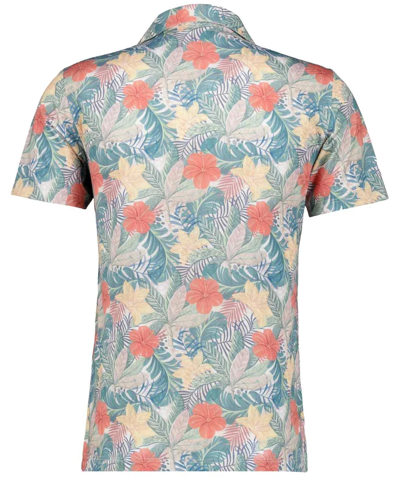 Resort collar, multi print, FLOWERS
