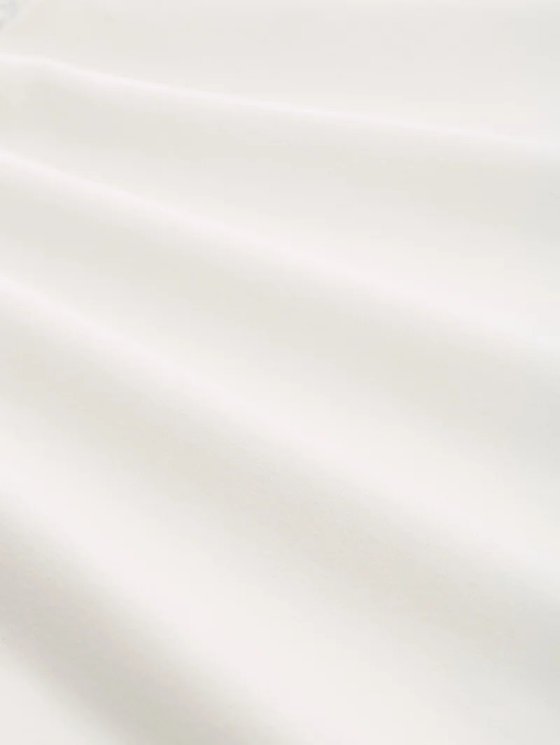 T-shirt rib top, Whisper White