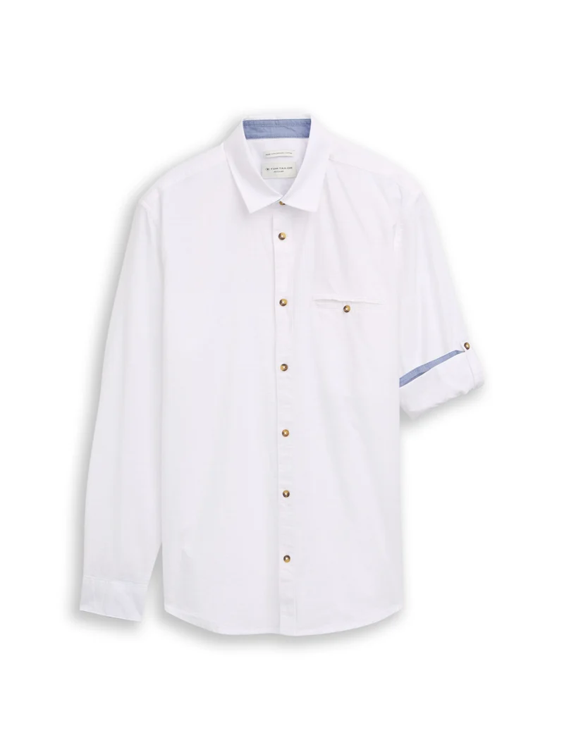 structured shirt, White