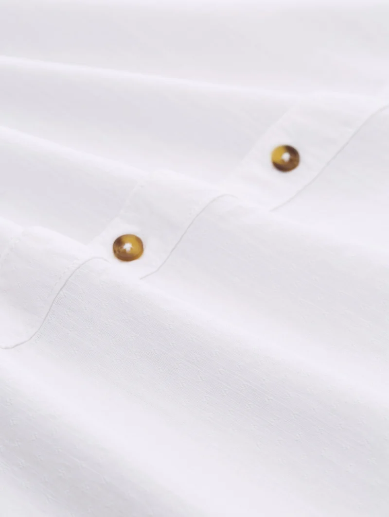 structured shirt, White