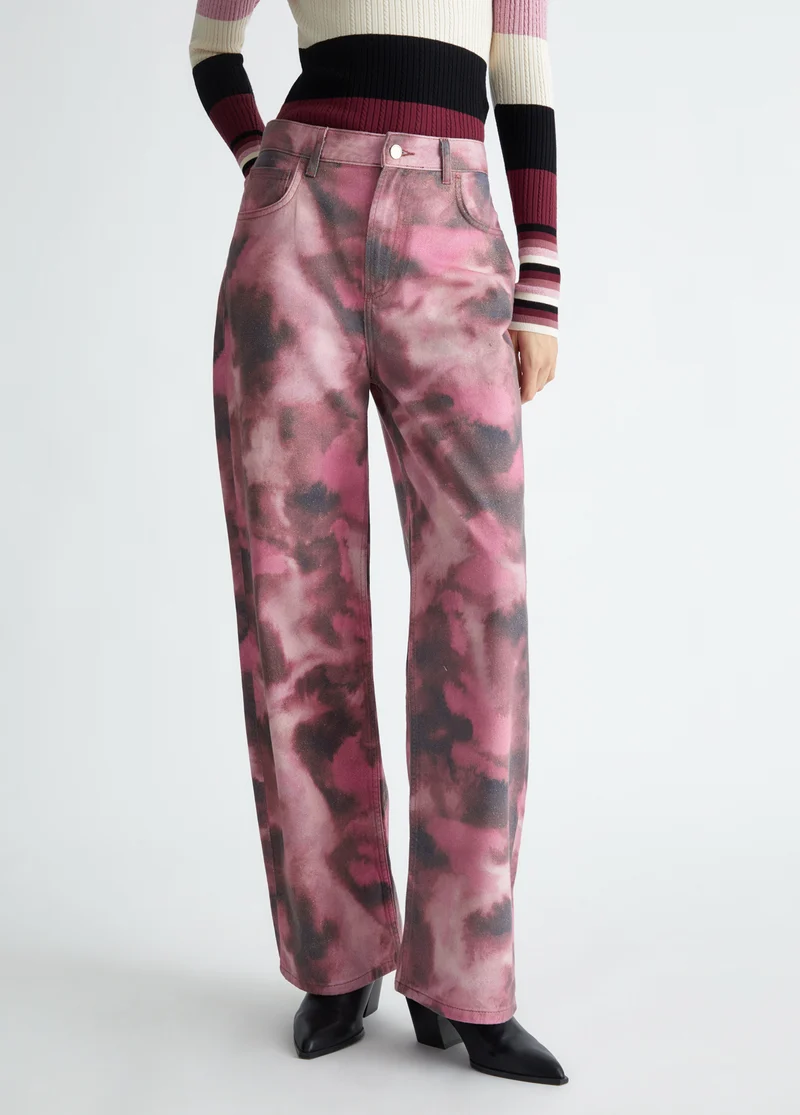 Baggy jeans with rhinestones
