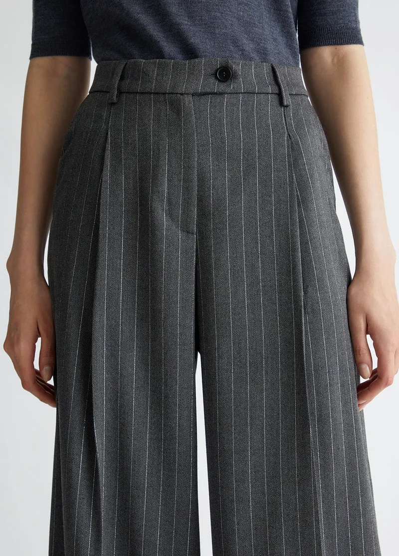 Pinstripe Suit Trousers