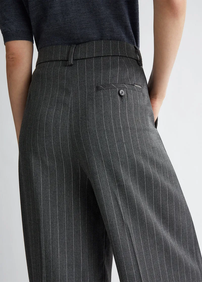 Pinstripe Suit Trousers