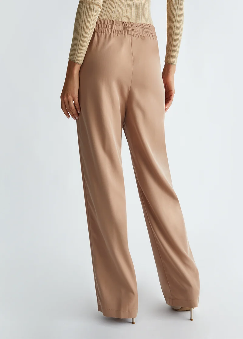 Jogging Trousers in Flowing Fabric