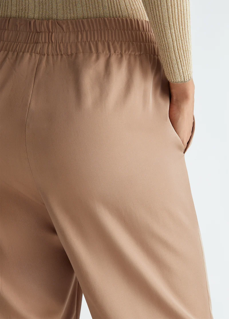 Jogging Trousers in Flowing Fabric