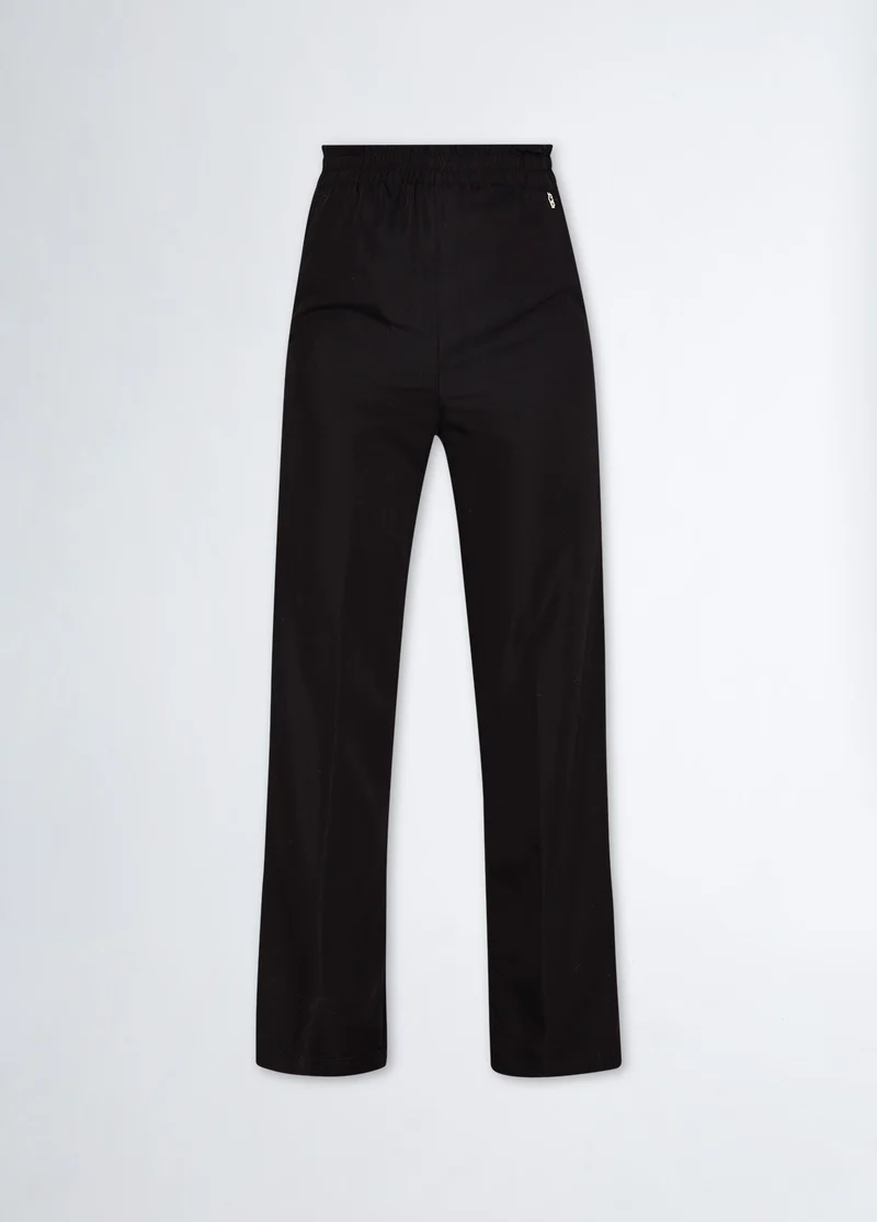 Jogging Trousers in Flowing Fabric