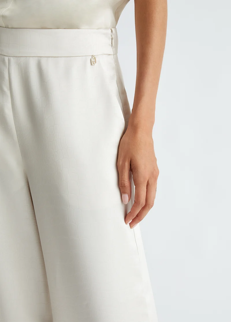 Satin Cropped Trousers