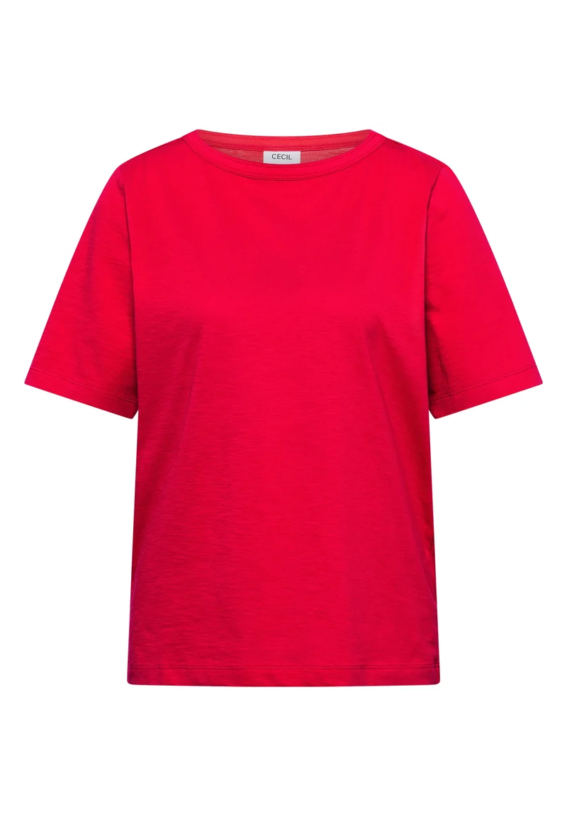 NOS Solid Slubyarn Shirt, glazed apple red