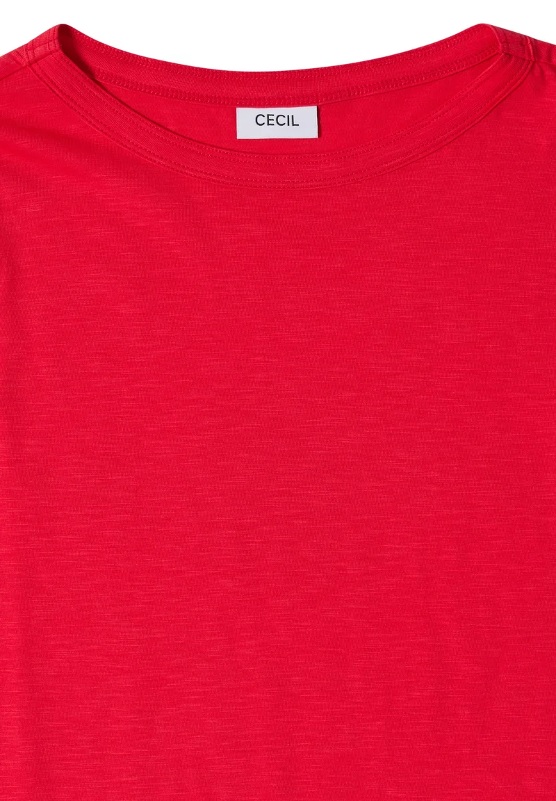 NOS Solid Slubyarn Shirt, glazed apple red