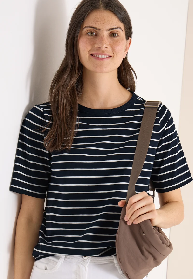 NOS Striped Slubyarn Shirt, universal blue