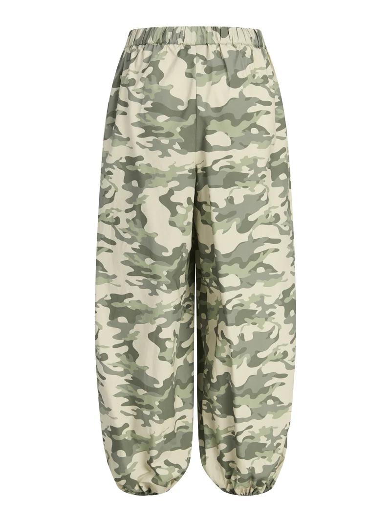 JXSARA BALLON MW PANTS WVN LN, Olive Night/CAMO