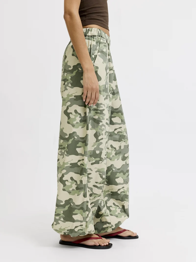 JXSARA BALLON MW PANTS WVN LN, Olive Night/CAMO