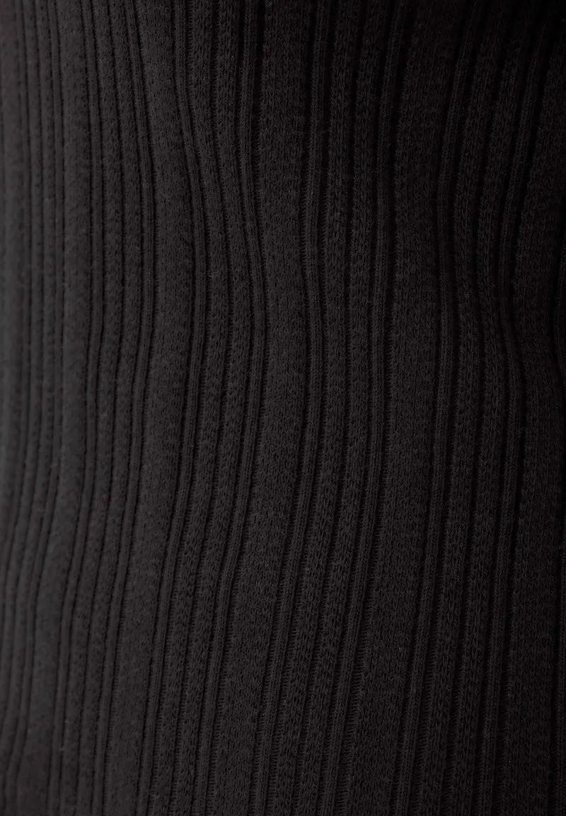 Jacquard Rib Top mit 1/2 Arm