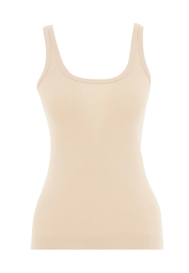 Geripptes Basic Top aus Bio-Baumwolle