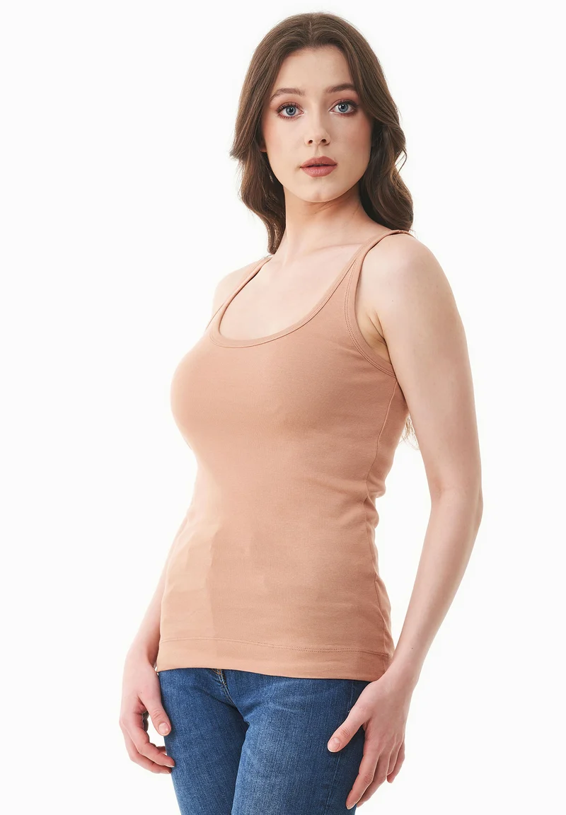 Geripptes Basic Top aus Bio-Baumwolle