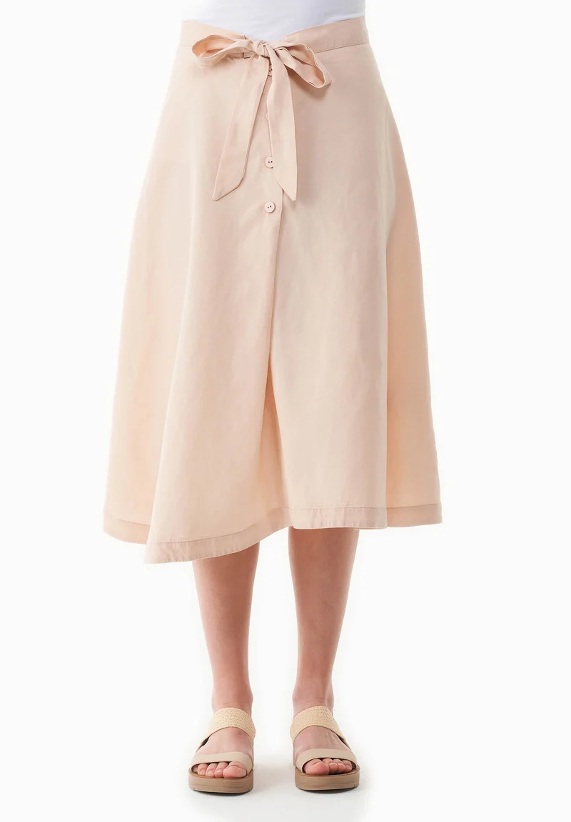 Rock aus TENCEL™ Lyocell und Leinen