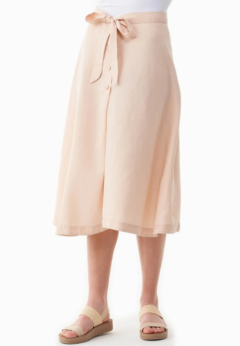 Rock aus TENCEL™ Lyocell und Leinen