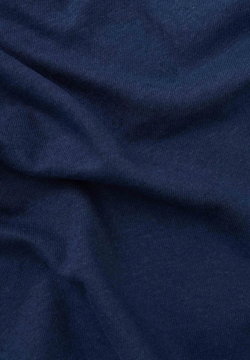 Jerseykleid aus Bio-Baumwolle und Leinen