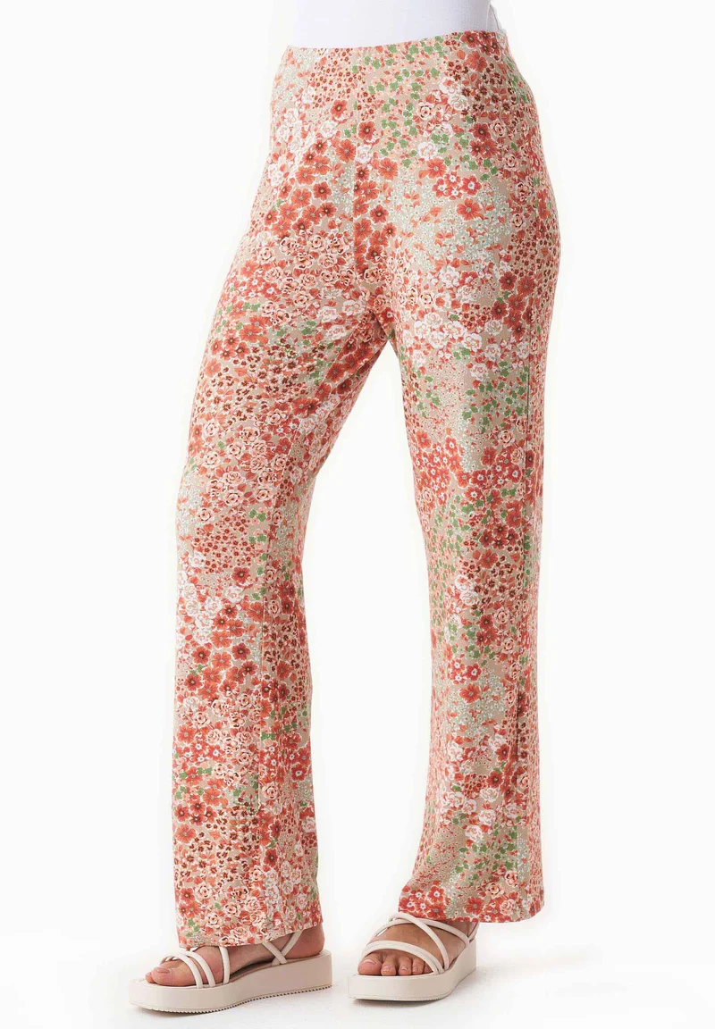Jerseyhose aus LENZING™ ECOVERO™ mit Blumenmuster