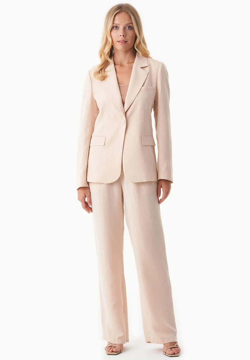 Blazer aus TENCEL™ Lyocell und Leinen