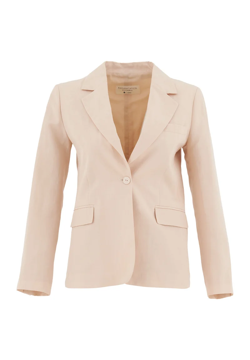 Blazer aus TENCEL™ Lyocell und Leinen